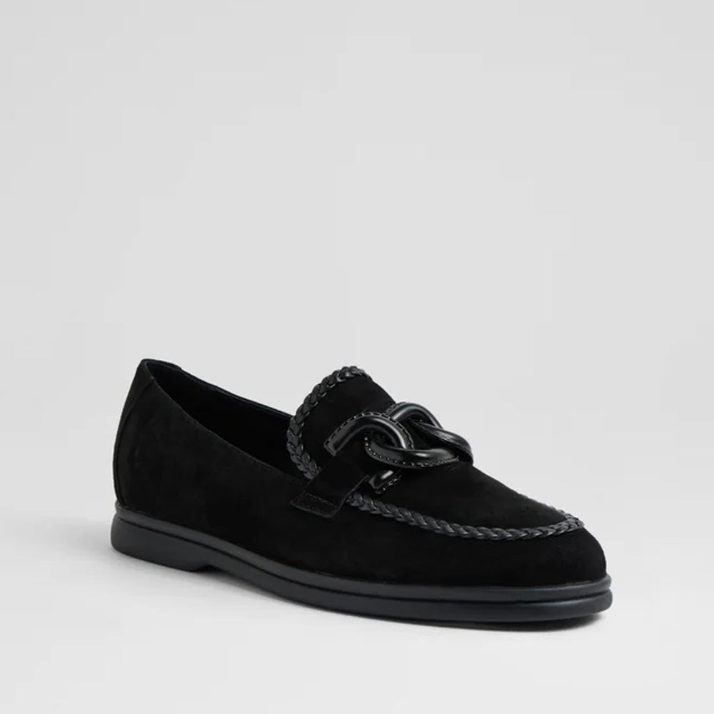 DJANGO & JULIETTE LINXEA BLACK SUEDE