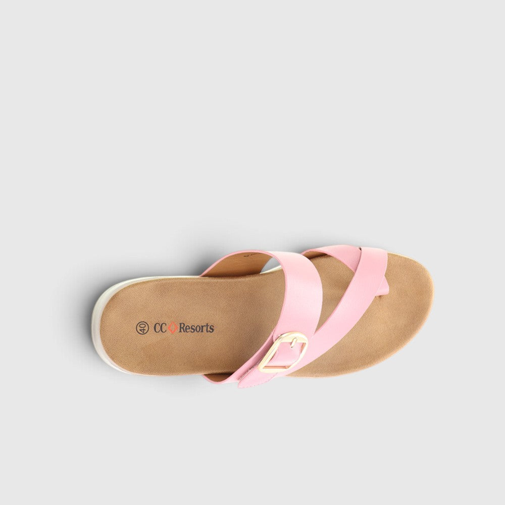 CC RESORTS DOMINO BABY PINK - Women Slides - Collective Shoes 