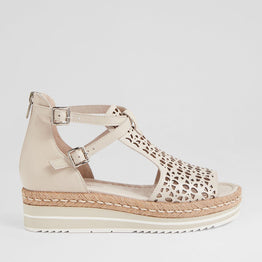 DJANGO & JULIETTE ACCRA ALMOND - Women Sandals - Collective Shoes 