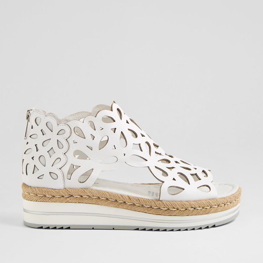 DJANGO & JULIETTE ADELY WHITE - Women Sandals - Collective Shoes 