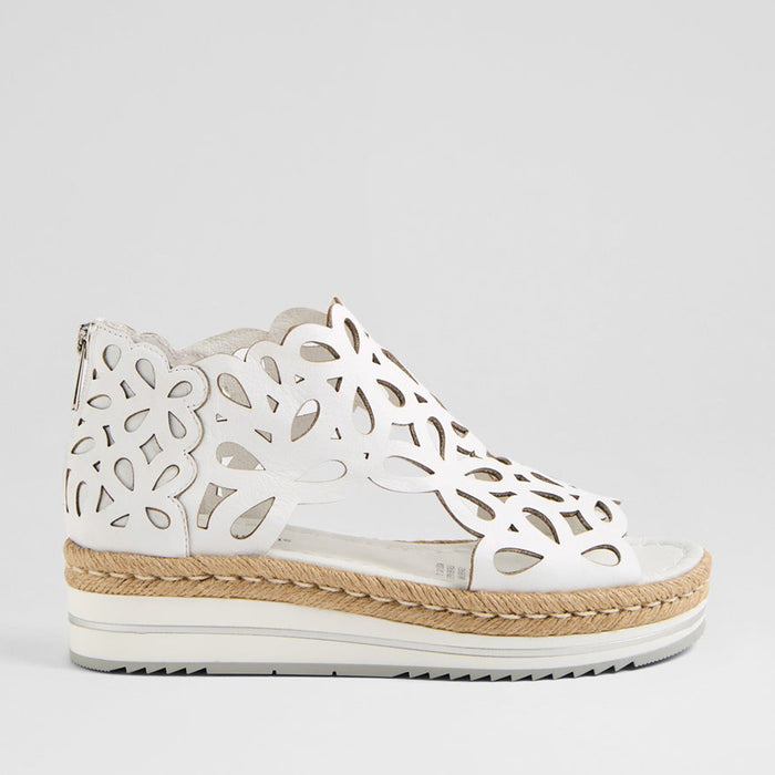 DJANGO & JULIETTE ADELY WHITE - Women Sandals - Collective Shoes 