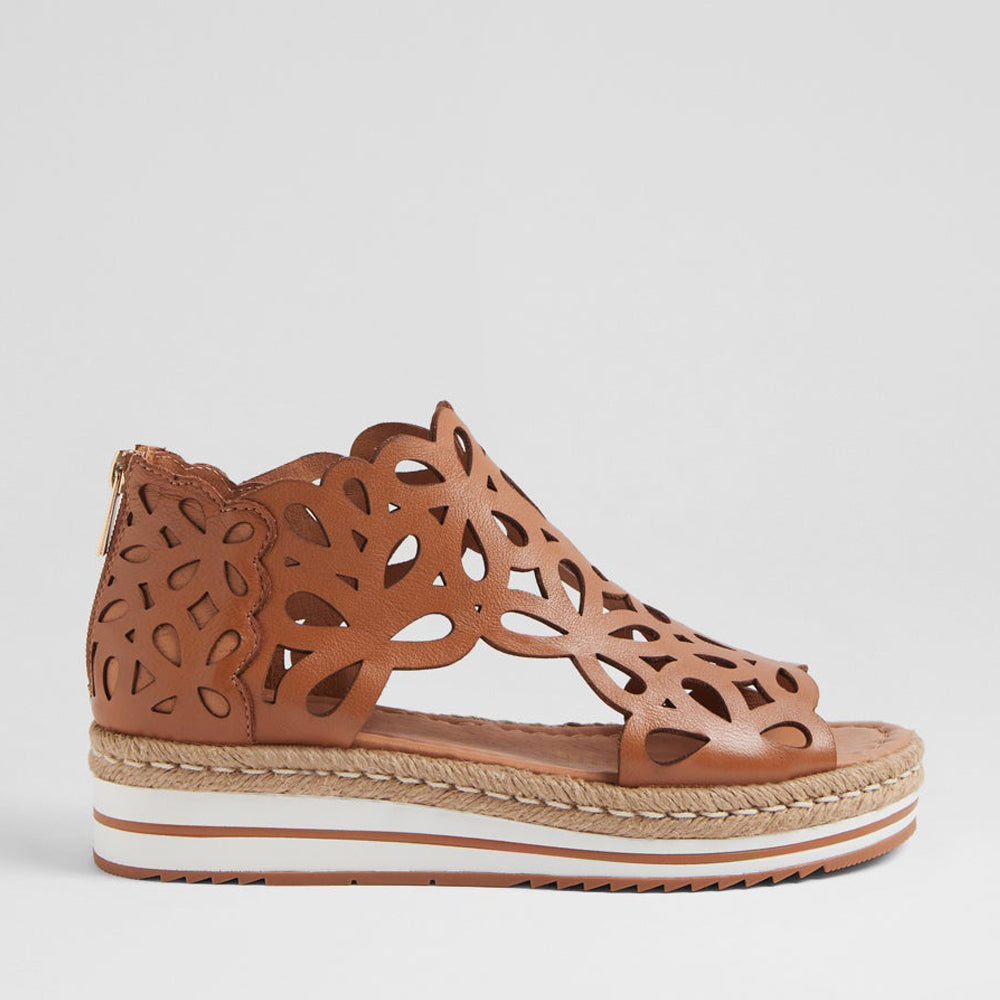 DJANGO & JULIETTE ADELY DK TAN - Women Sandals - Collective Shoes 