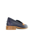 Load image into Gallery viewer, BRESLEY AFRICA NAVY WHITE TAN - Women Loafers - Collective Shoes 
