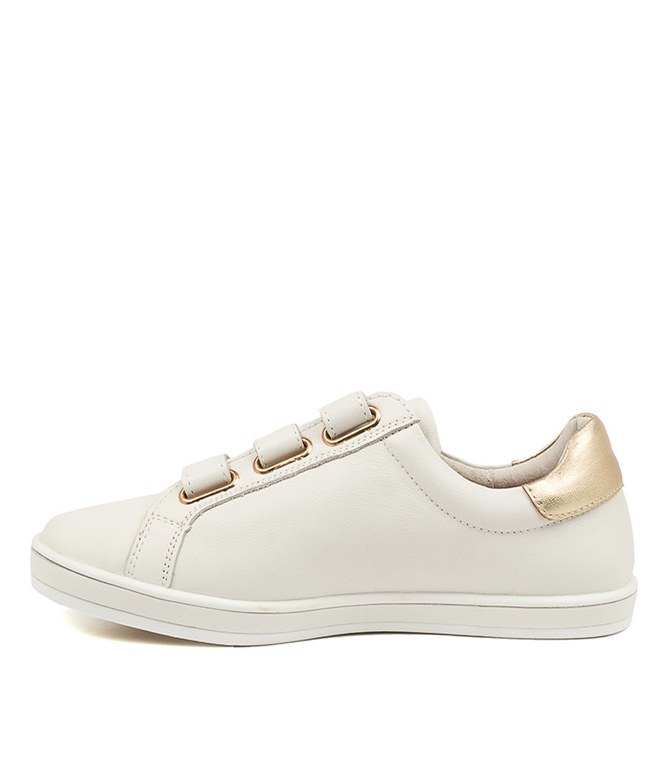 ALFIE & EVIE GEOFFREY WHITE GOLD - Women Sneakers - Collective Shoes 