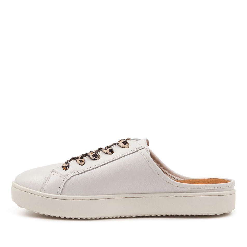 ALFIE & EVIE VANGO WHITE BROWN - Women  - Collective Shoes 