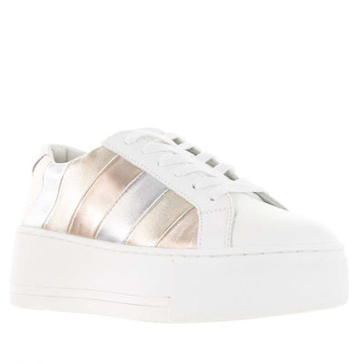 ALFIE & EVIE FRANCIS WHITE METALLIC - Women sneakers - Collective Shoes 