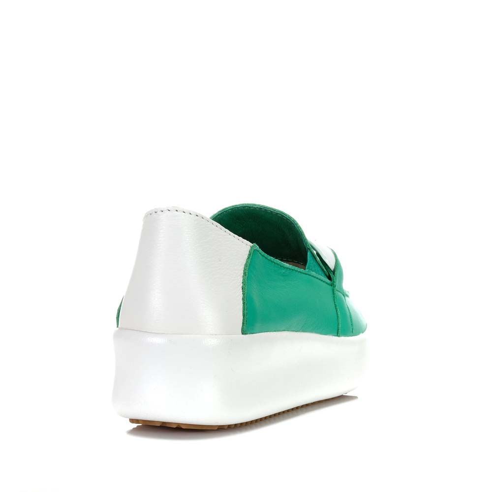 ALFIE & EVIE MOOCH GREEN - Women Slip-ons - Collective Shoes 