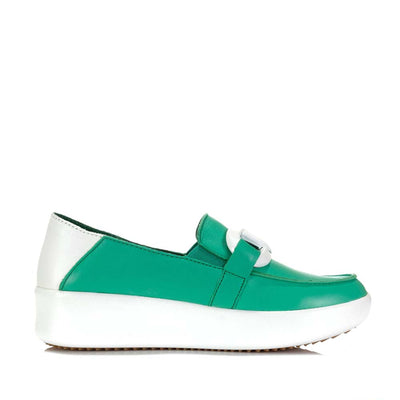 ALFIE & EVIE MOOCH GREEN - Women Slip-ons - Collective Shoes 