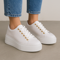 Load image into Gallery viewer, ALFIE & EVIE FAST WHITE - Women Sneakers - Collective Shoes 
