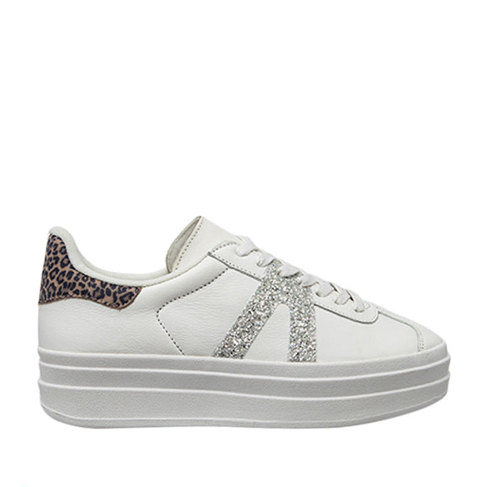 ALFIE & EVIE ISLAND WHITE SILVER - Women Sneakers - Collective Shoes 