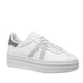 Load image into Gallery viewer, ALFIE & EVIE ISLAND WHITE SILVER - Women Sneakers - Collective Shoes 
