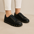 Load image into Gallery viewer, ALFIE & EVIE PIA BLACK - Women Sneakers - Collective Shoes 
