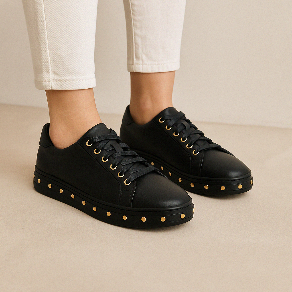 ALFIE & EVIE PIA BLACK - Women Sneakers - Collective Shoes 