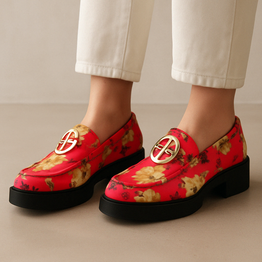 ALFIE & EVIE TICKER PINK - Women Loafers - Collective Shoes 