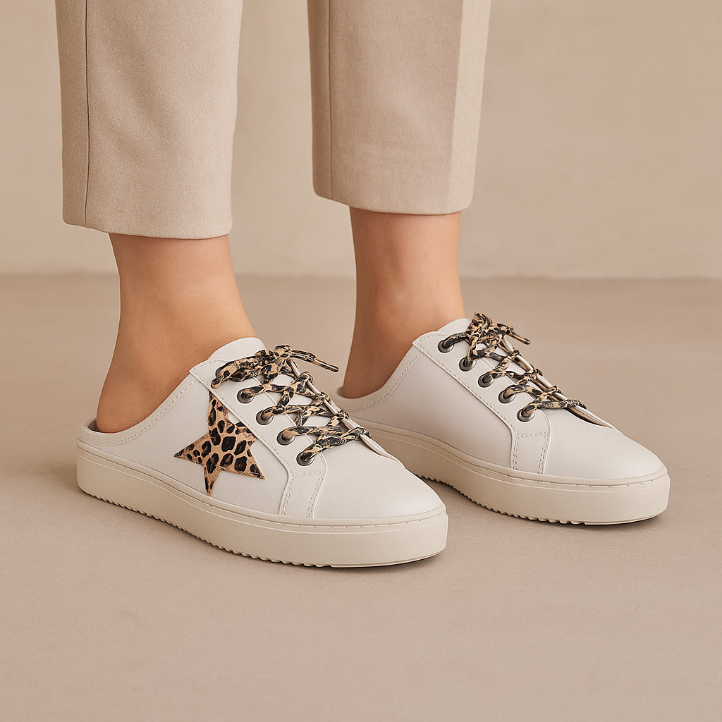 ALFIE & EVIE VANGO WHITE BROWN - Women  - Collective Shoes 