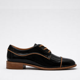 BRESLEY ALPOPO BLACK PATENT - Women Loafers - Collective Shoes 