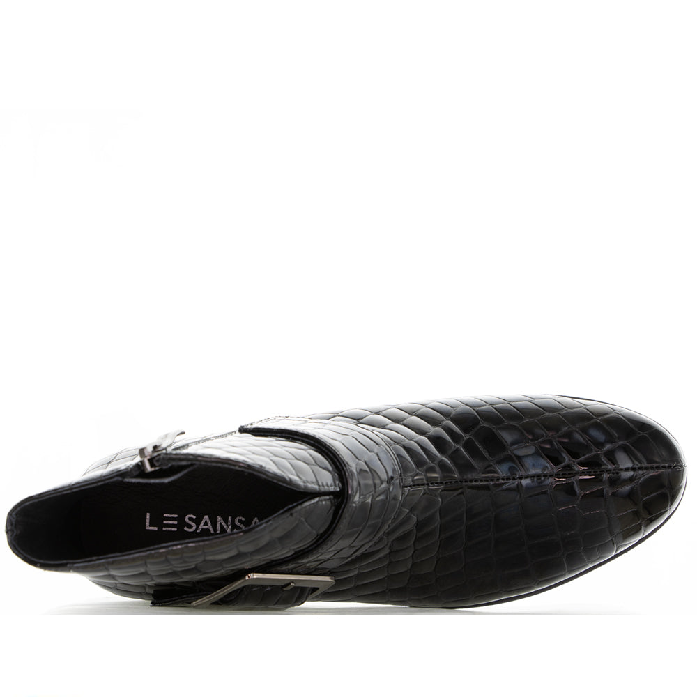 LE SANSA ANDY BLACK CROC - Women boots - Collective Shoes 
