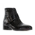 Load image into Gallery viewer, LE SANSA ANDY BLACK CROC - Women boots - Collective Shoes 
