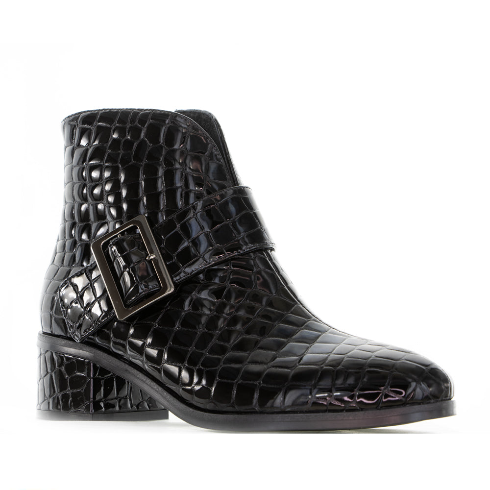LE SANSA ANDY BLACK CROC - Women boots - Collective Shoes 