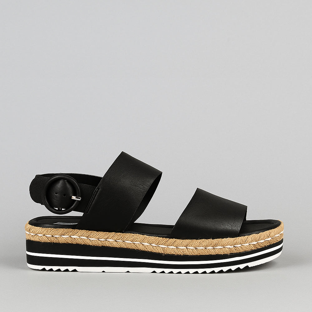DJANGO & JULIETTE ATHA BLACK - Women Sandals - Collective Shoes 