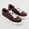 Load image into Gallery viewer, NAKED ARCHES Azealia Chocolate sneakers in suede, featuring stylish design and comfortable fit, displayed on a plain background.

