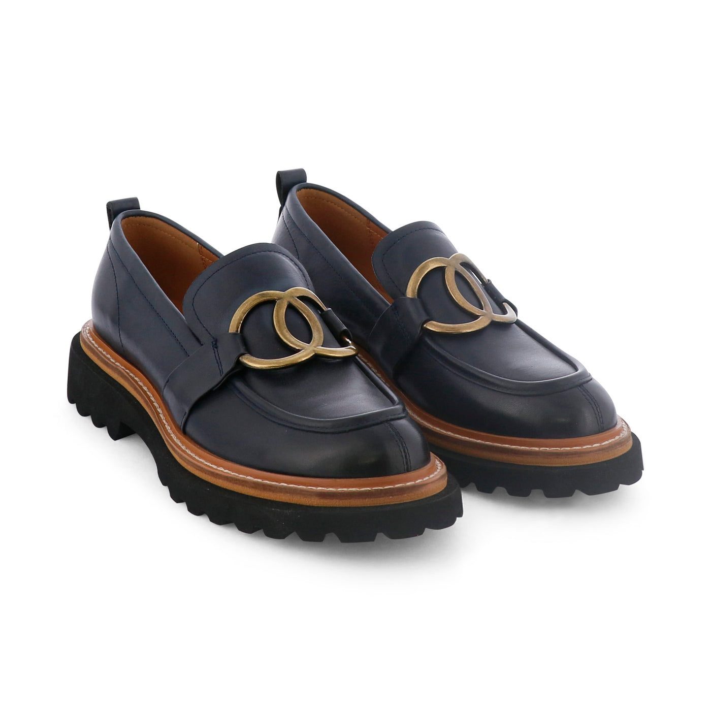 EOS ABBI NAVY - Women Loafers - Collective Shoes 