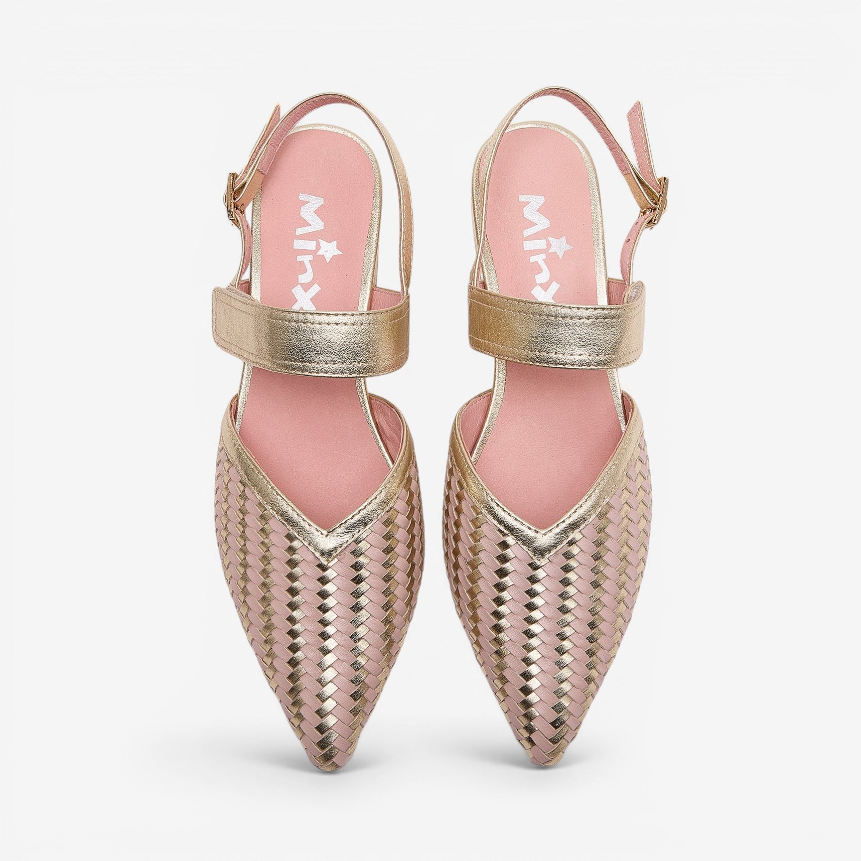 MINX ALISSA SOFT GOLD METALLIC SOFT PINK