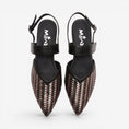 Load image into Gallery viewer, MINX ALISSA BLACK BRONZE PEWTER WEAVE

