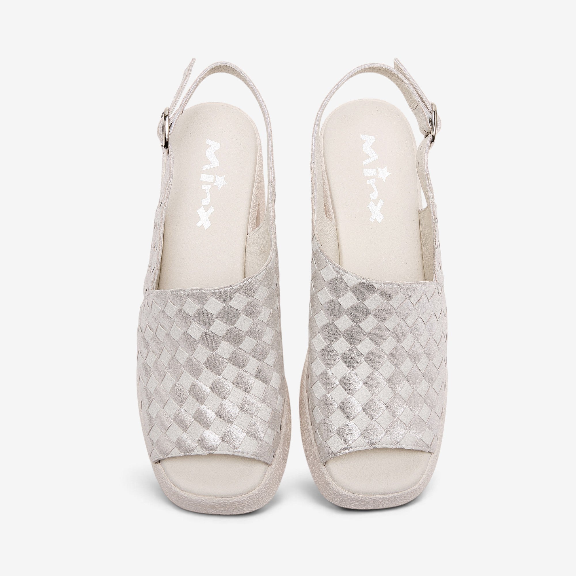 MINX ARDEN IVORY SILVER WOVEN