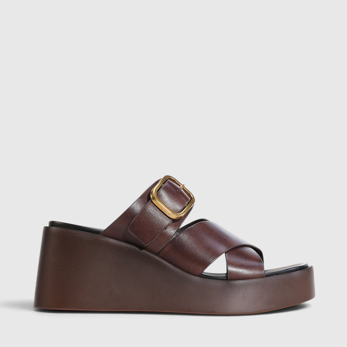 EOS ARIS CHESTNUT - Women Slides - Collective Shoes 