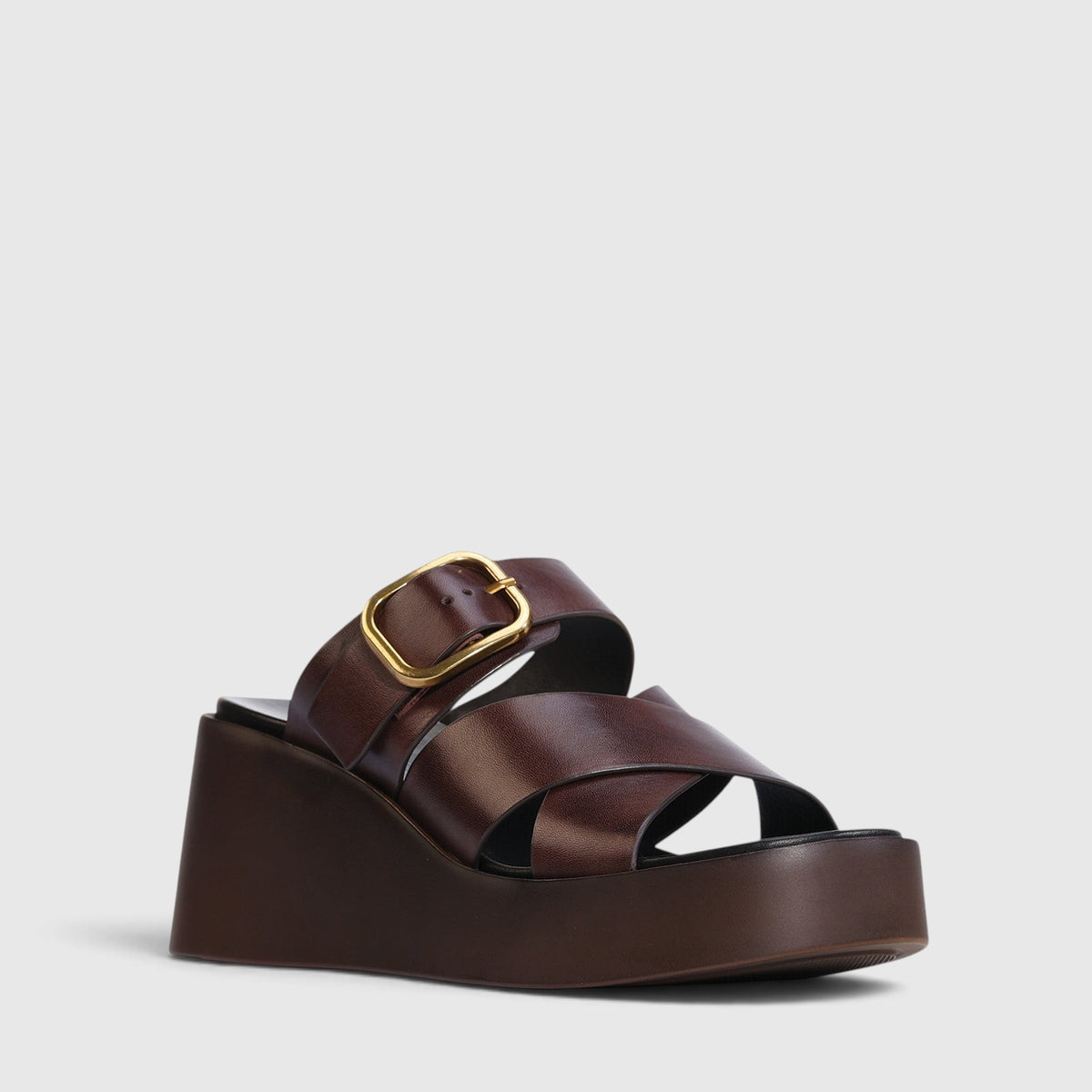EOS ARIS CHESTNUT - Women Slides - Collective Shoes 