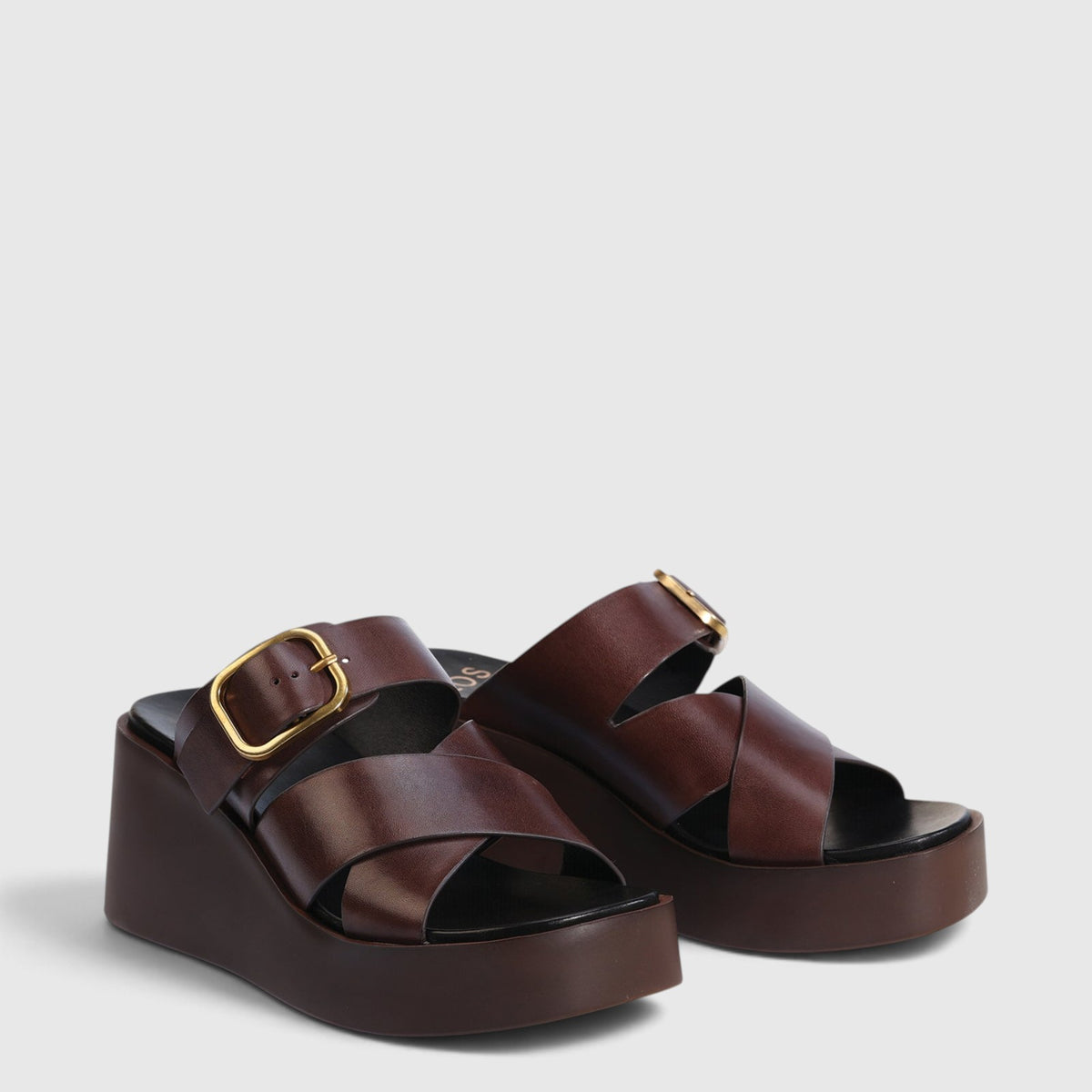 EOS ARIS CHESTNUT - Women Slides - Collective Shoes 