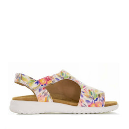 Ziera Basma Orange Floral - Women Sandals - Collective Shoes 