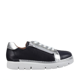 LESANSA BEAGLE NAVY SILVER - Women sneakers - Collective Shoes 