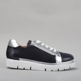 Load image into Gallery viewer, LESANSA BEAGLE NAVY SILVER - Women sneakers - Collective Shoes 
