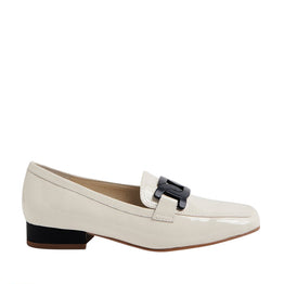 DJANGO & JULIETTE BELFORD IVORY BLACK - Women Loafers - Collective Shoes 