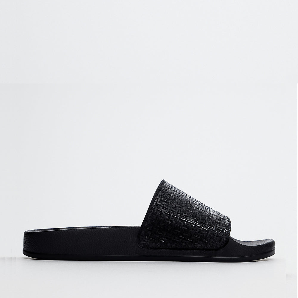 ALFIE & EVIE BILLIE BLACK - Women Slides - Collective Shoes 