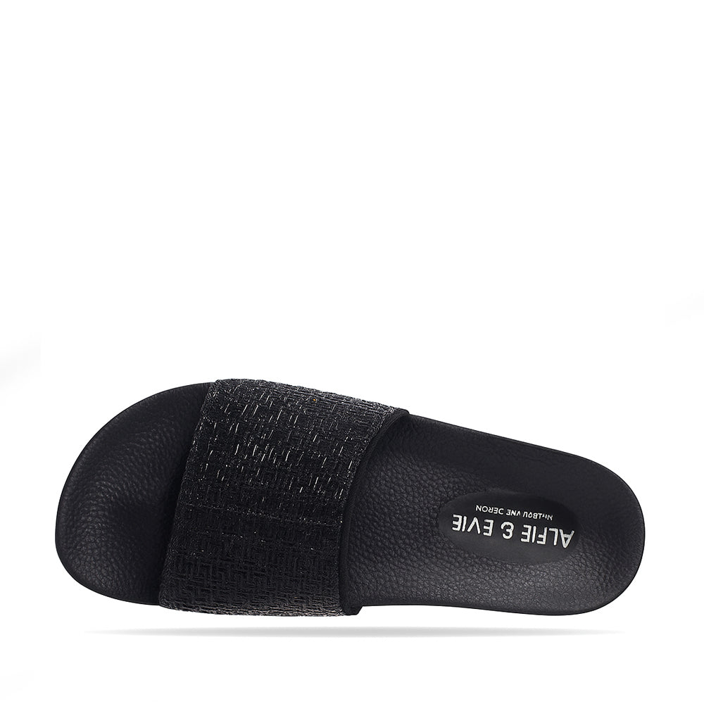 ALFIE & EVIE BILLIE BLACK - Women Slides - Collective Shoes 