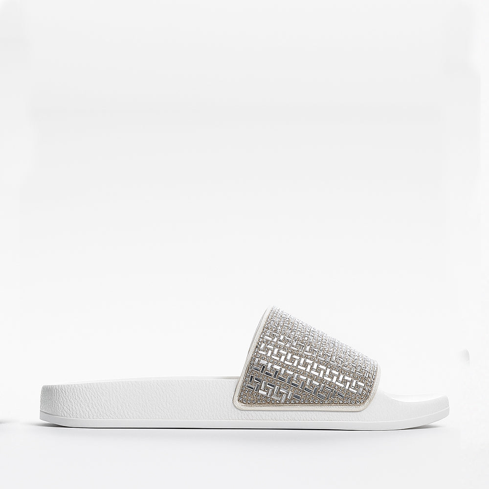 ALFIE & EVIE BILLIE WHITE - Women Slides - Collective Shoes 