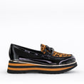 Load image into Gallery viewer, DJANGO & JULIETTE EAILA BLACK TAN - Women Loafers - Collective Shoes 
