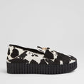 Load image into Gallery viewer, DJANGO & JULIETTE BURBANKS BLACK WHITE PONY - Women Loafers - Collective Shoes 
