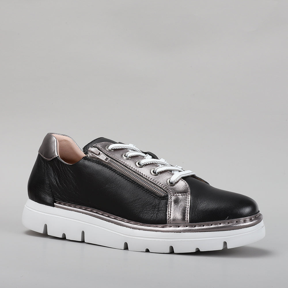 LESANSA BEAGLE BLACK PEWTER - Women sneakers - Collective Shoes 