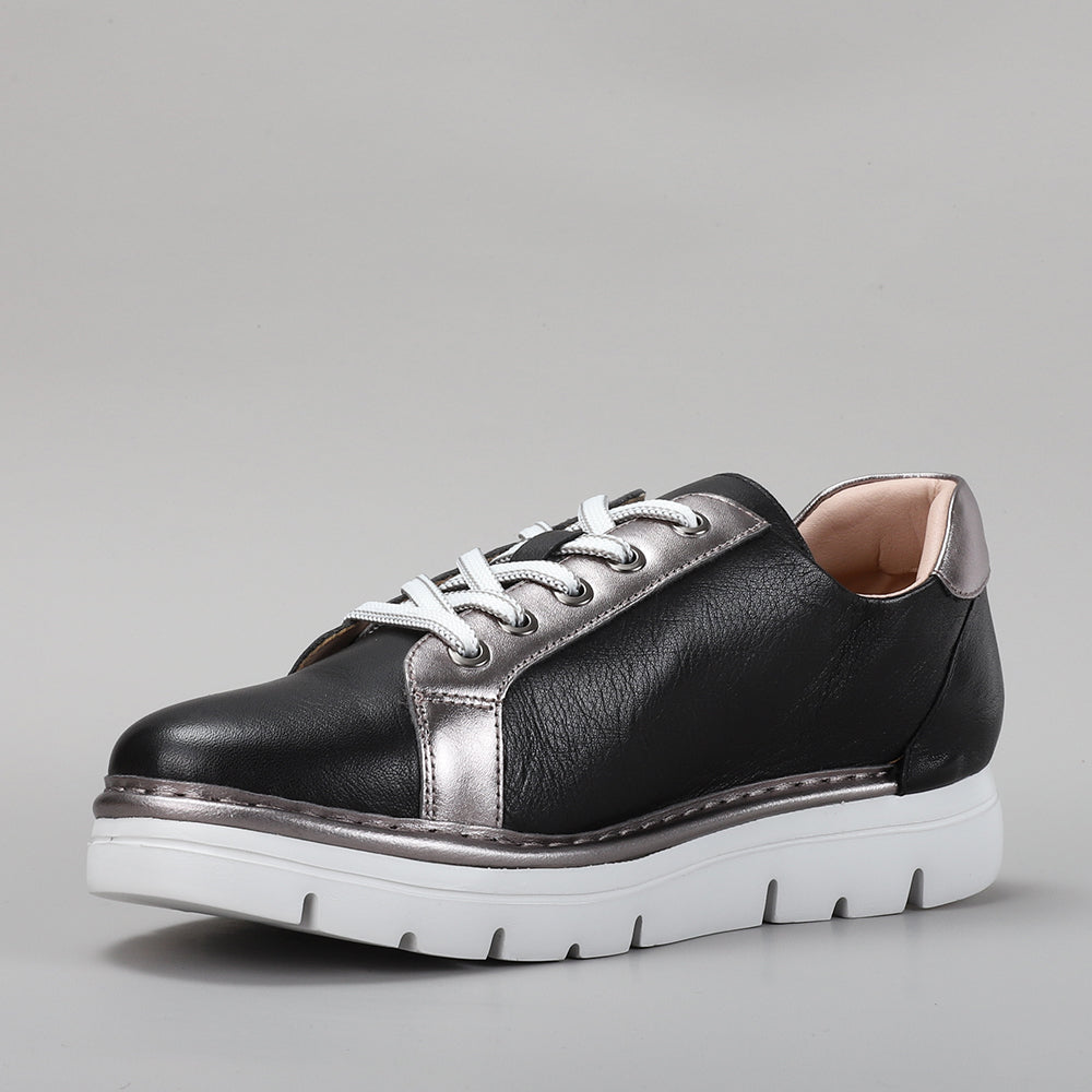 LESANSA BEAGLE BLACK PEWTER - Women sneakers - Collective Shoes 