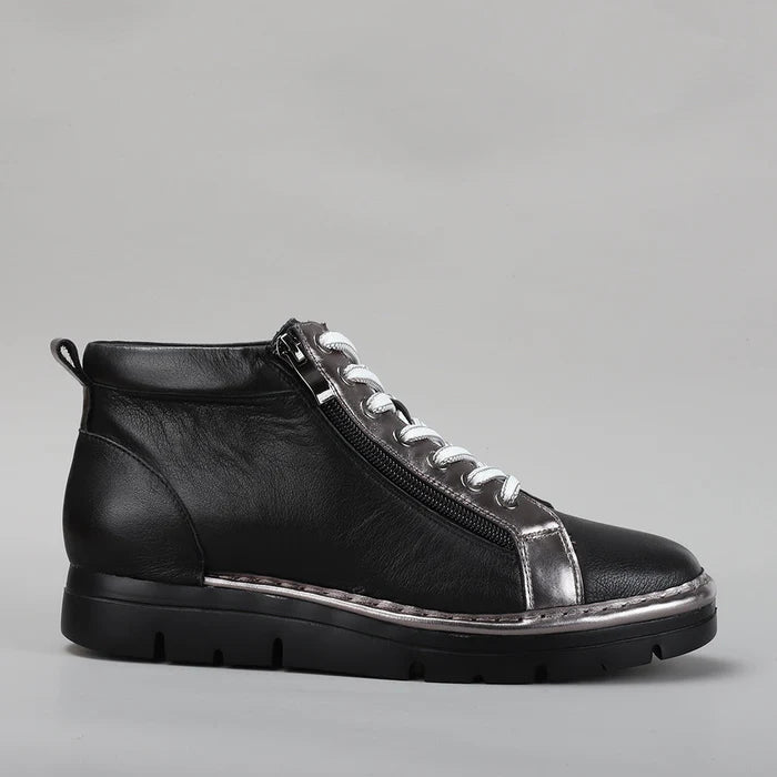 LE SANSA BOBBY BLACK PEWTER - Women Boots - Collective Shoes 