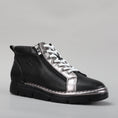 Load image into Gallery viewer, LESANSA BOBBY BLACK PEWTER - Women Boots - Collective Shoes 
