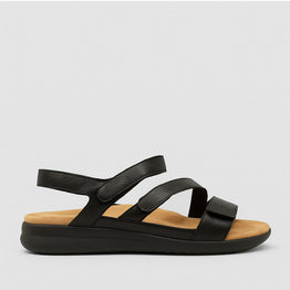 ZIERA BOYDE BLACK BLACK SOLE - Women Sandals - Collective Shoes 