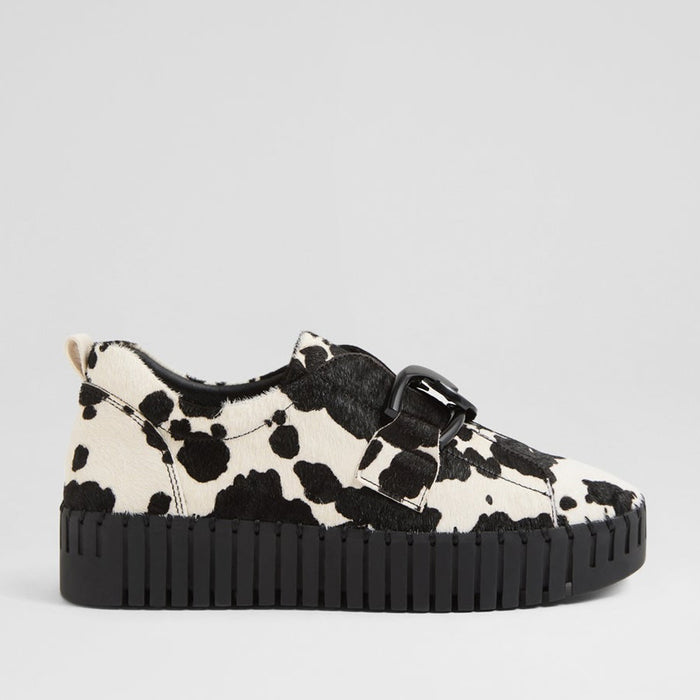 DJANGO & JULIETTE BREEZA BLACK WHITE PONY - Women Slip-ons - Collective Shoes 