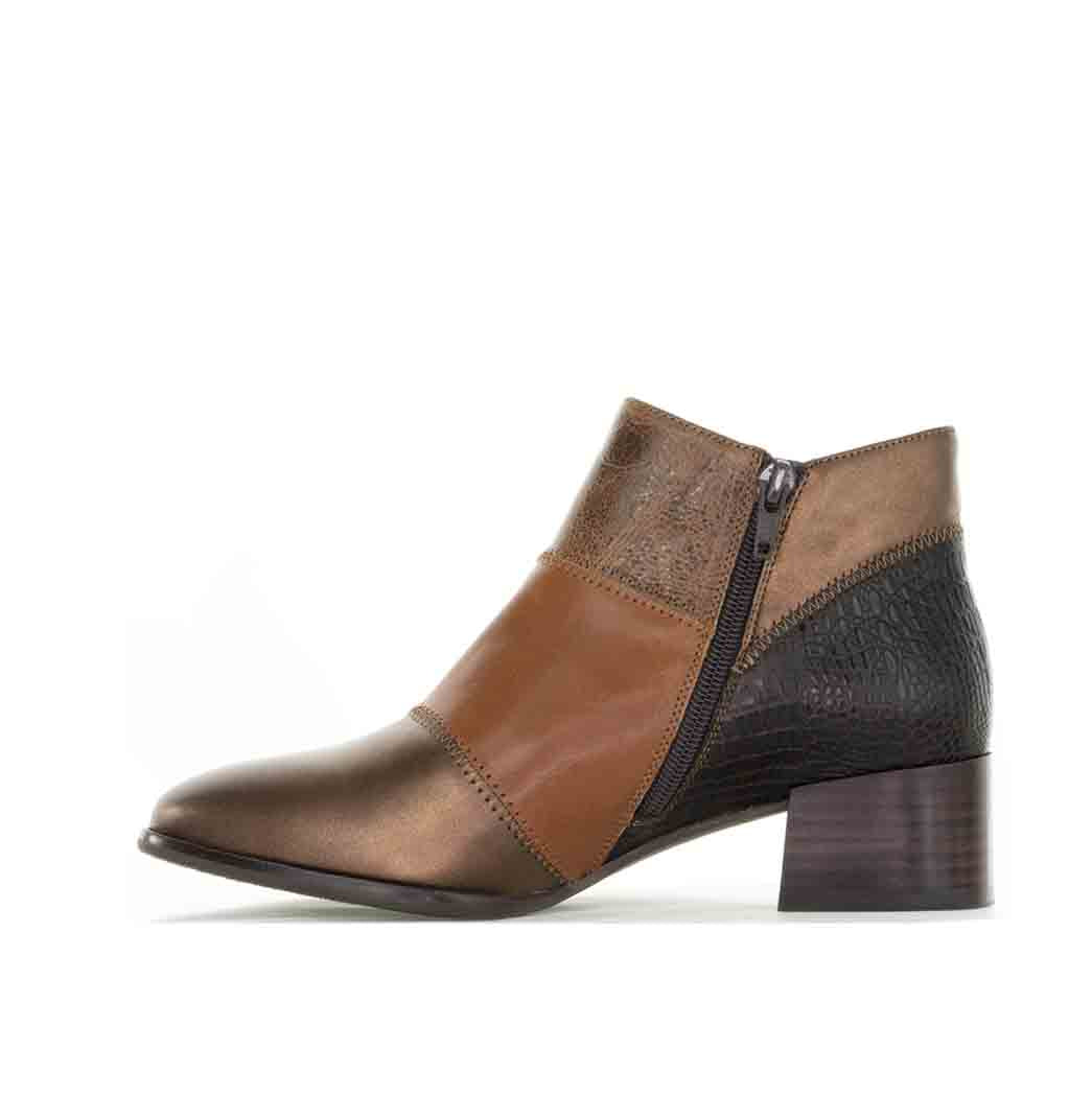 BRESLEY ARMOUR BRONZE MIX - Women Boots - Collective Shoes 