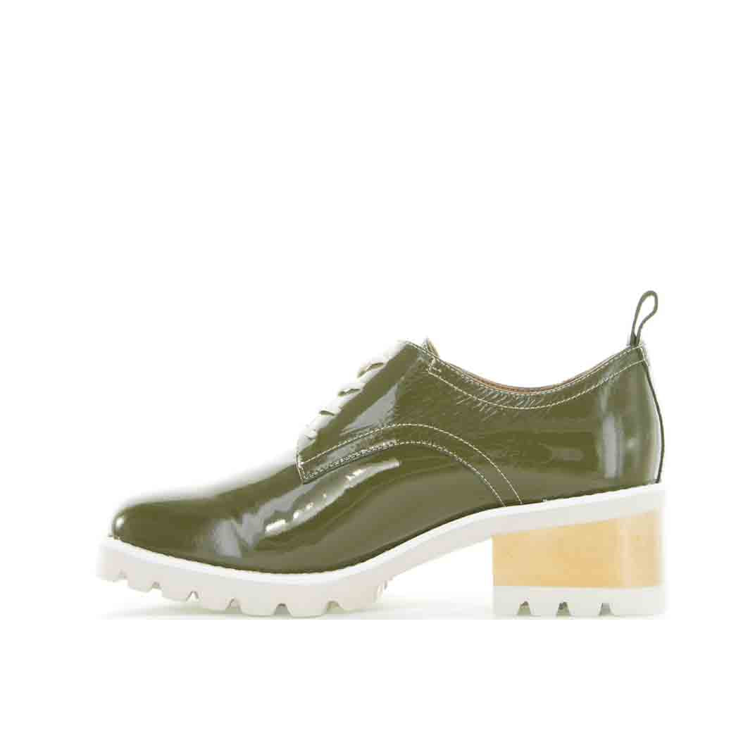 BRESLEY DAYA OLIVE PATENT - Women Casuals - Collective Shoes 