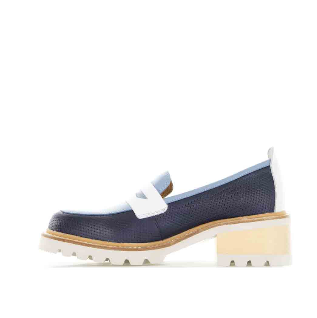 BRESLEY DELMIRA NAVY COMBO - Women Loafers - Collective Shoes 